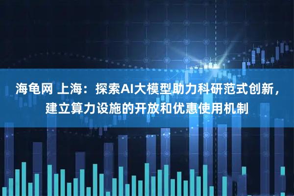 海龟网 上海：探索AI大模型助力科研范式创新，建立算力设施的开放和优惠使用机制