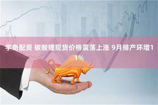 宇奇配资 碳酸锂现货价格震荡上涨 9月排产环增11%